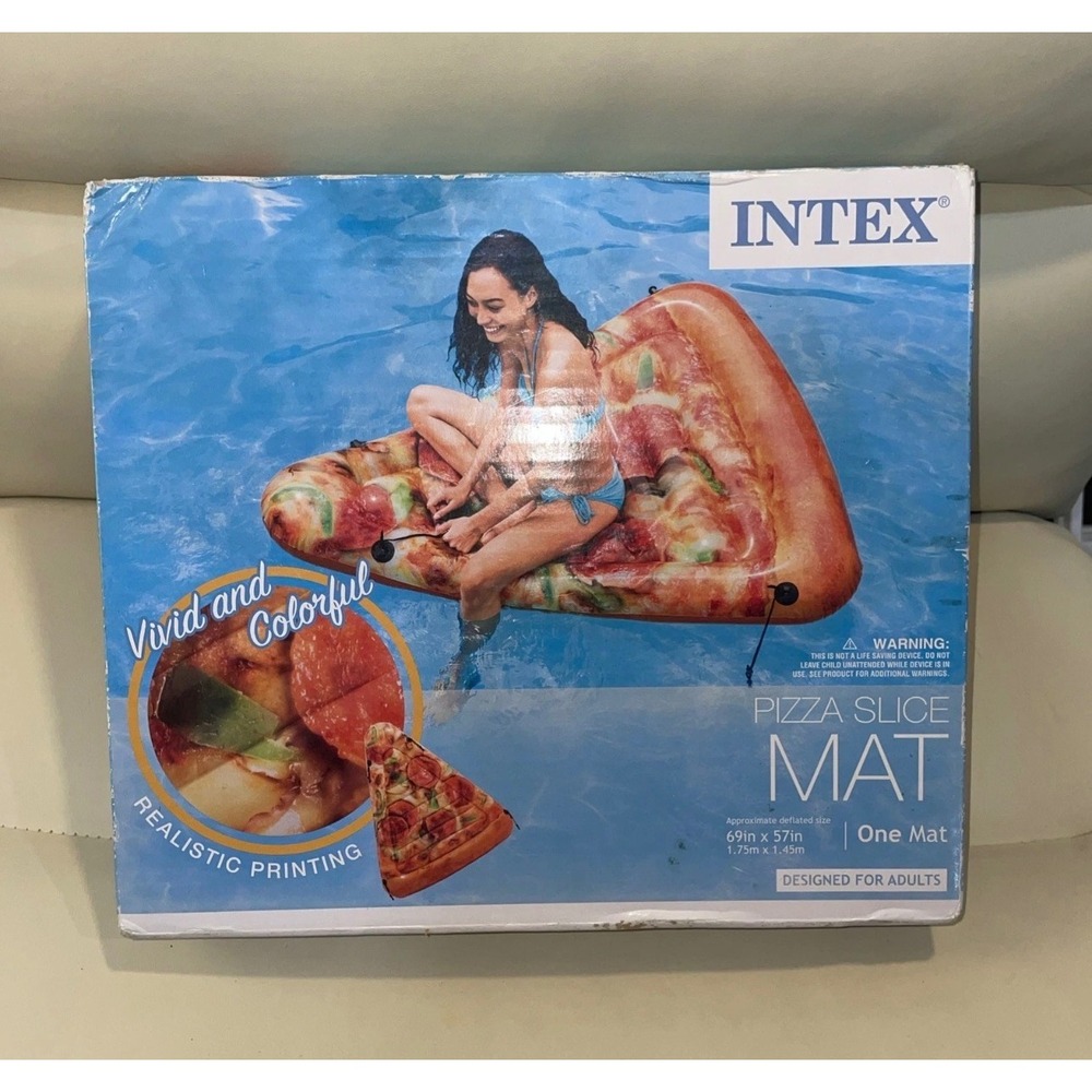 Intex Pizza Slice Mat Inflatable Pool Float Realistic Print 58752WL NEW